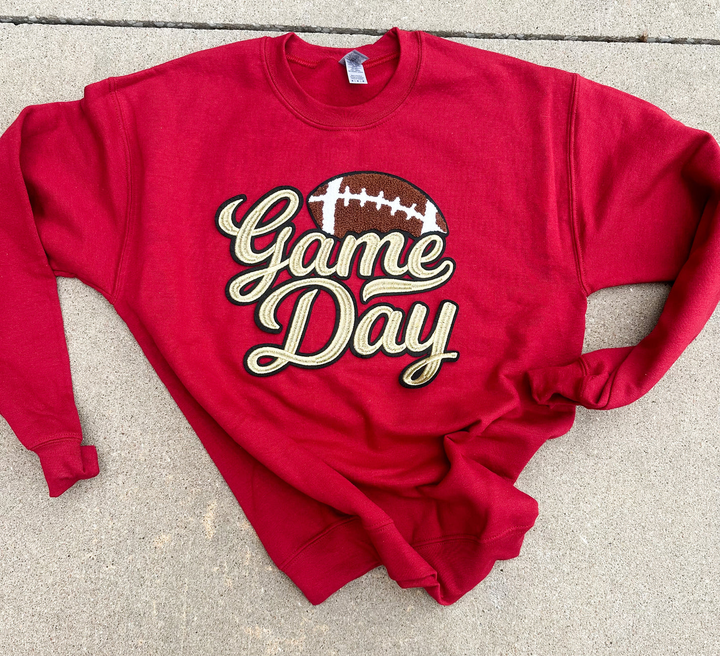 Chenille Patch Gameday Sweatshirt