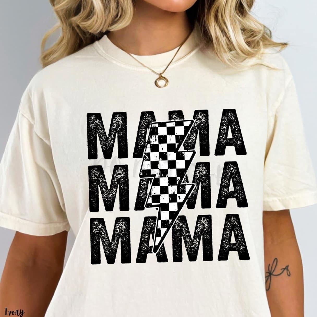 Mama Lightning Bolt tee